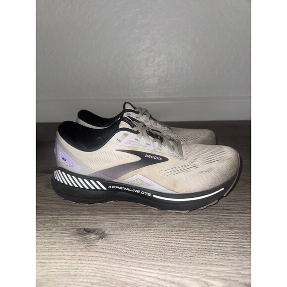 Brooks Adrenaline GTS 23 Womens Size 9.5 2E Gray Black Running shoes extra wide - Picture 1 of 7